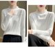 Women's Fashion Wool Lace Bottoming Shirt