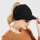 Women Ponytail Beanies Autumn Winter Hats Female Soft Knitting Caps Warm Ladies Skullies