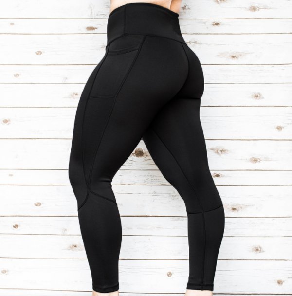 Women's High Waist Pure Color Leggings