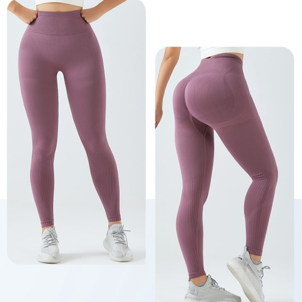 High Waist Belly Contracting Peach Hip Yoga Pants Women's Stretch Sexy Sports Tights